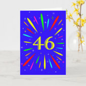 46. Birthday Explosion Card Karte (Gelbe Blume)