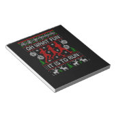 46.Christmas Geschenkidee für Läufer Oh, was Spaß Notizblock (angewinkelt)