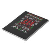 46.Christmas Geschenkidee für Läufer Oh, was Spaß  Notizblock (Rotiert)