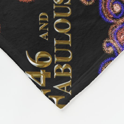 46. Geburtstag Fleecedecke (Ecke)