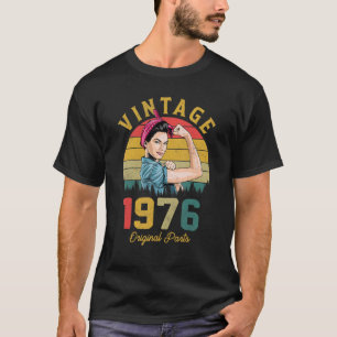 46. Geburtstag Frauen Vintag 1976 46 Jahre alt T-Shirt