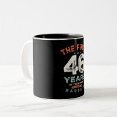 46 Geburtstag Funny 46 Jahre alt Zweifarbige Tasse (Vorderseite Links)