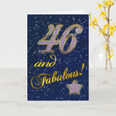 46. Geburtstag für jemanden Fabulous Karte (Gelbe Blume)