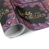 46. Geburtstag Geschenkpapier (Rolleneckpunkt)