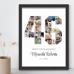 46. Geburtstag Nr. 46 Benutzerdefinierte FotoColla Poster<br><div class="desc">Feiern Sie 46. Geburtstag mit dieser personalisierten Nummer 46 Foto Collage Poster. Dieses individuell gestaltbare Geschenk eignet sich auch für Hochzeitsfeiern. Es ist eine großartige Möglichkeit, wertvolle Erinnerungen aus Ihrer Hochzeit und Ihrem verheirateten Leben zu zeigen. Das Poster enthält eine Collage von Fotos, die diese besonderen Momente erfassen, und kann...</div>