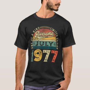46. Geburtstagsdekoration Juli 1977 Männer Frauen T-Shirt