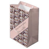 46. Geburtstagskarte Mittlere Geschenktüte (Rückseite Schrägansicht)