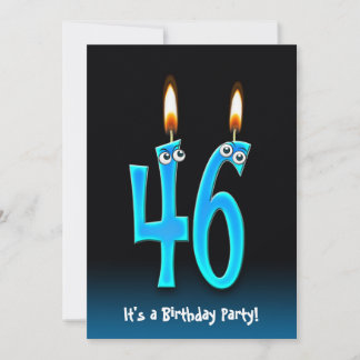 46. Geburtstagsparty Einladung