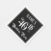 46. Geburtstagsparty — Extravagantes Script + Indi Serviette (Ecke)