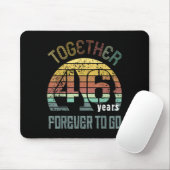 46. Hochzeitstag für Paare passend Mousepad (Mit Mouse)
