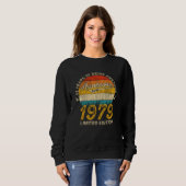 46 Jahre alt 1979 Retro Phantastisch 46. Geburtsta Sweatshirt (Vorne ganz)