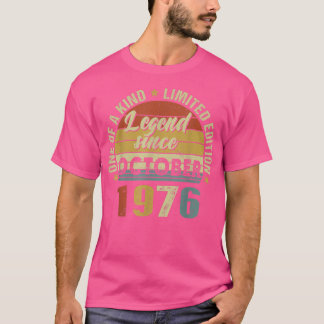 46 Jahre alte Geschenke Legend seit Oktober 1976 4 T-Shirt