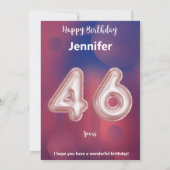 46 Jahre alte Happy Birthday Card (Rückseite)