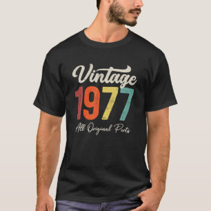 46 Jahre alte Vintage 1977 46. Geburtstagsdekorati T-Shirt