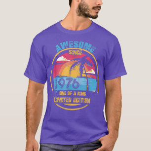 46 Jahre alte Vintage-Awesome seit 1976 46. Geburt T-Shirt