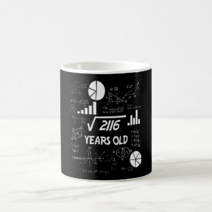 46 Jahre alter Tag Mathematiklehrer 46. Geburtstag Kaffeetasse