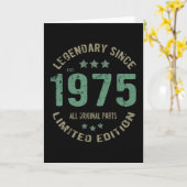 46-jähriger Tag Legende 46. Geburtstag Karte (Gelbe Blume)