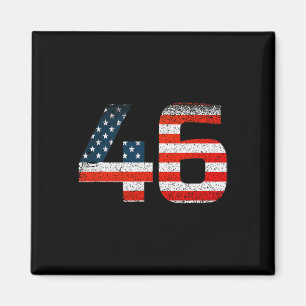 46 Joe Biden 46. Präsident 2020 Amerikanische Flag Magnet