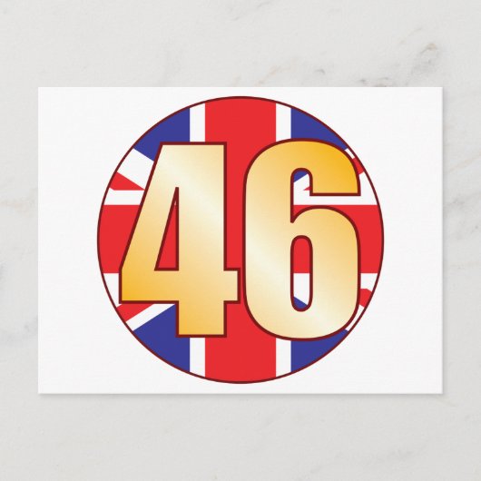 46 UK Gold Postkarte (Vorderseite)