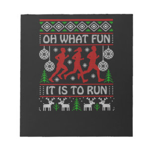 46. Weihnachtsgeschenkidee für Läufer Oh was für e Notizblock