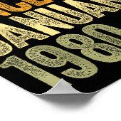 46 Year Old Legend Since January 1980 Retro 46th B Poster (Ecke)