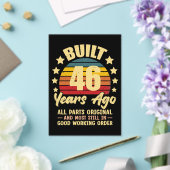 46 Years Ago All Parts Original 46th Birthday Acryleinladungen (In Situ (Hochzeit))