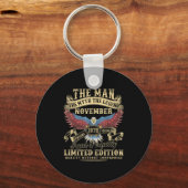 46th Birthday November 1979 Men Funny 46 Years Old Schlüsselanhänger (Vorderseite)