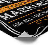 46th Wedding Anniversary Shirt Couples Husband Wif Poster (Ecke)