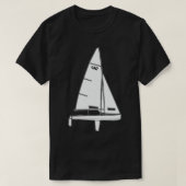 470 Segelboot T-Shirt (Design vorne)