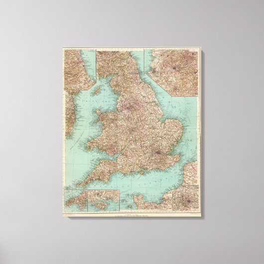 4748 Inghilterra, Galles Leinwanddruck (Vorderseite)