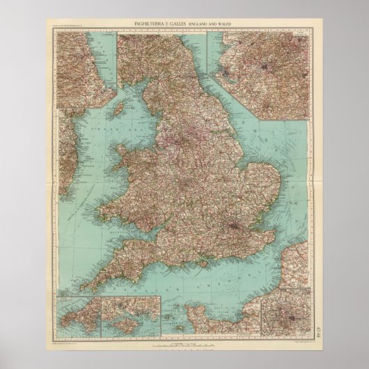 4748 Inghilterra, Galles Poster (Vorne)