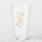 475ml. Pint-Glas mit Hund- und Katzen-Umarmung Glas (Rückseite)