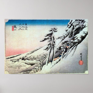 47. 亀 山 宿, 広 重 POSTER