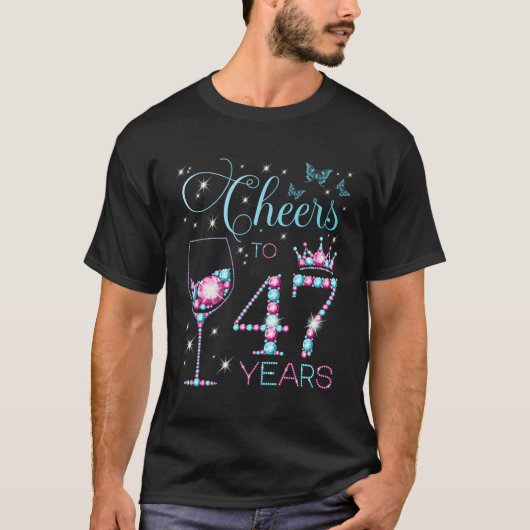 47 47. Py 47. Happy Bday T-Shirt (Vorderseite)