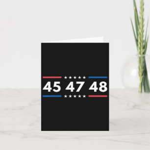 47-48 Nummer 47 Jersey 45 Jubiläum 4. Juli Karte