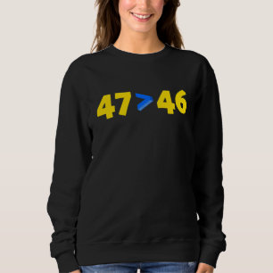 47 Chromosomen sind ein größeres Down-Syndrom-Bewu Sweatshirt