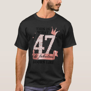 47 & Fabulous I Rose and White Party Gruppe Candid T-Shirt