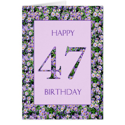 47. Geburtstag Lila Tageszeitung (Vorne)