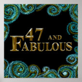 47. Geburtstag Poster (Vorne)