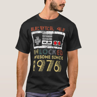 47. Geburtstag Shirt Frauen Männer Geboren 1976 St