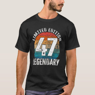 47. Geburtstag Vintager Legendarientag T-Shirt