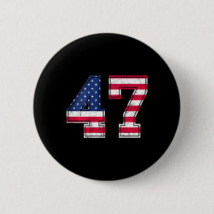 47 Geburtstags-Shirt Usa-Flagge Sportsteam-Jersey Button