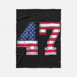 47 Geburtstags-Shirt Usa-Flagge Sportteam-Trikot C Fleecedecke