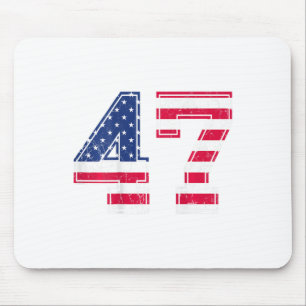 47 Geburtstags-Shirt Usa-Flagge Sportteam-Trikot C Mousepad