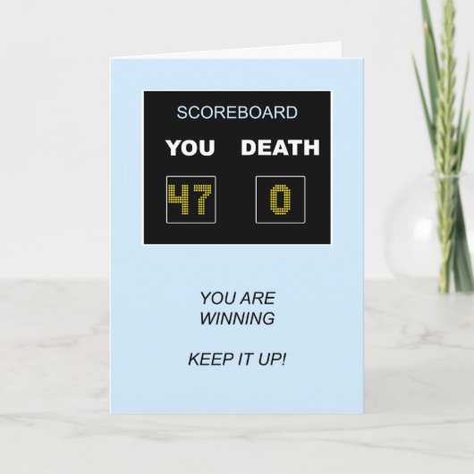 47. Geburtstagsanzeiger Karte (Vorderseite)