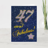 47. Geburtstagsfeier Einladung (Vorderseite)