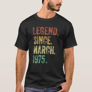 47. Geburtstagsgeschenk 47 Jahre alte Legende seit T-Shirt