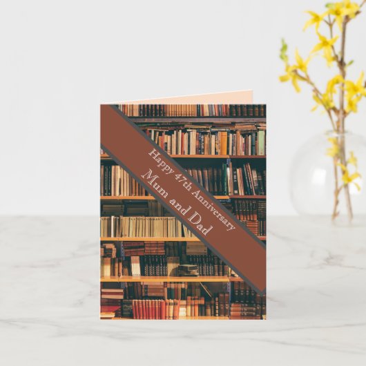 47. Hochzeitstag Karte (Gelbe Blume)