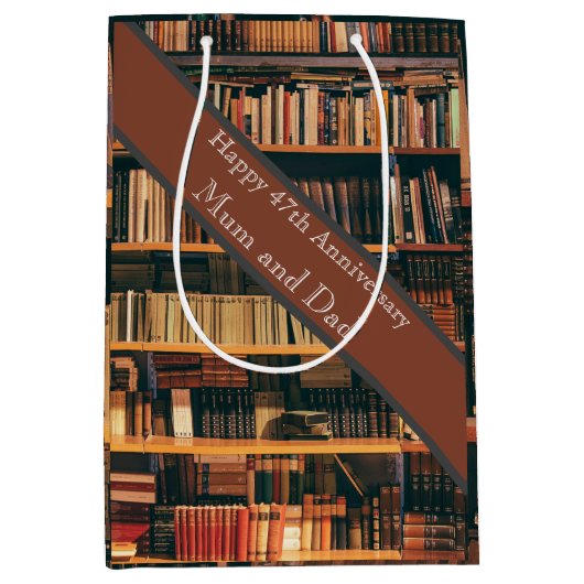 47. Hochzeitstag Mittlere Geschenktüte (Vorderseite)