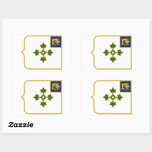 47. Infanterie Rechteckiger Aufkleber (Blatt)